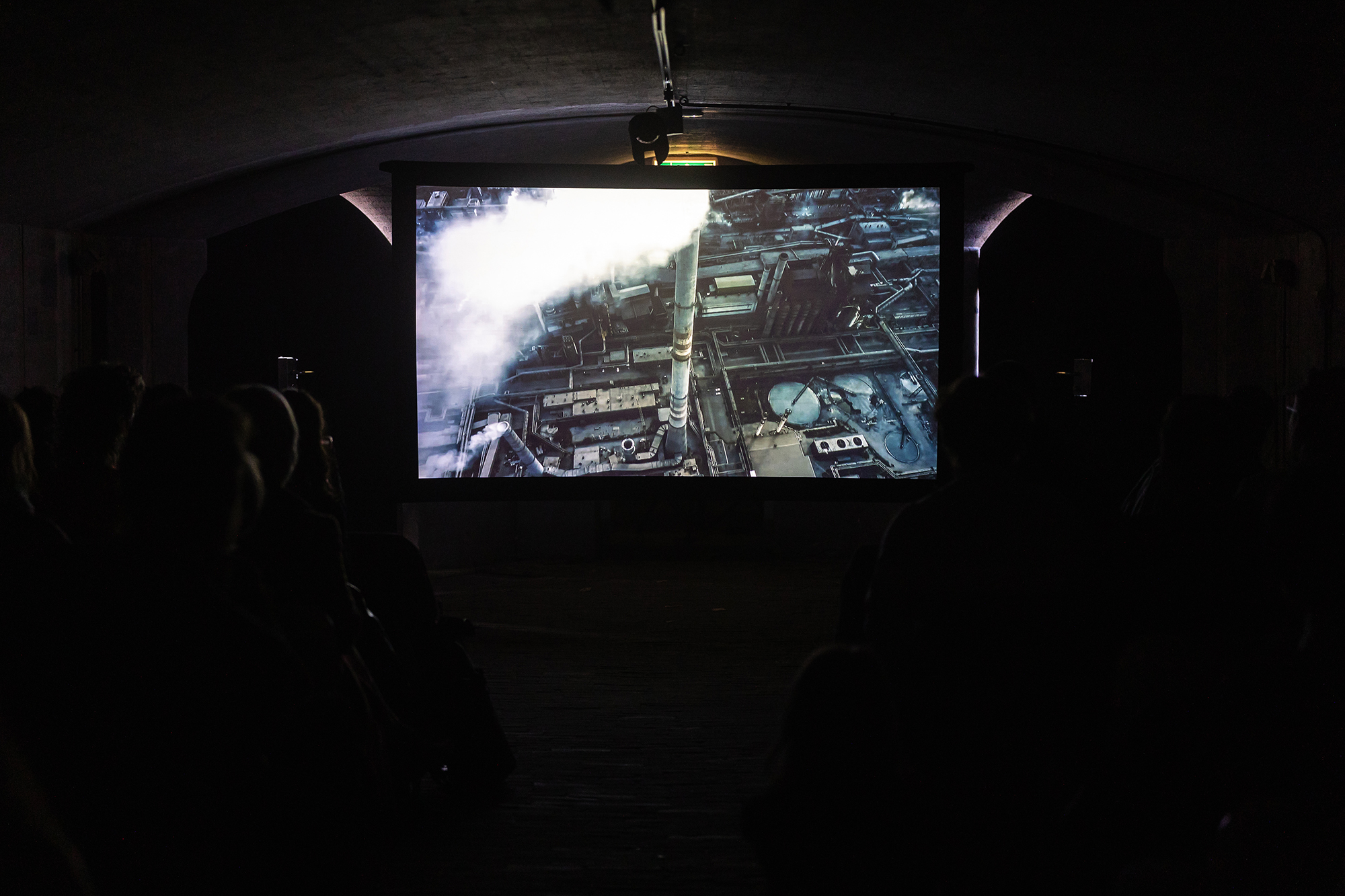 screening of 'temirtau' for Sea, Dream, Land, Mine at Kunstfort Vijfhuizen