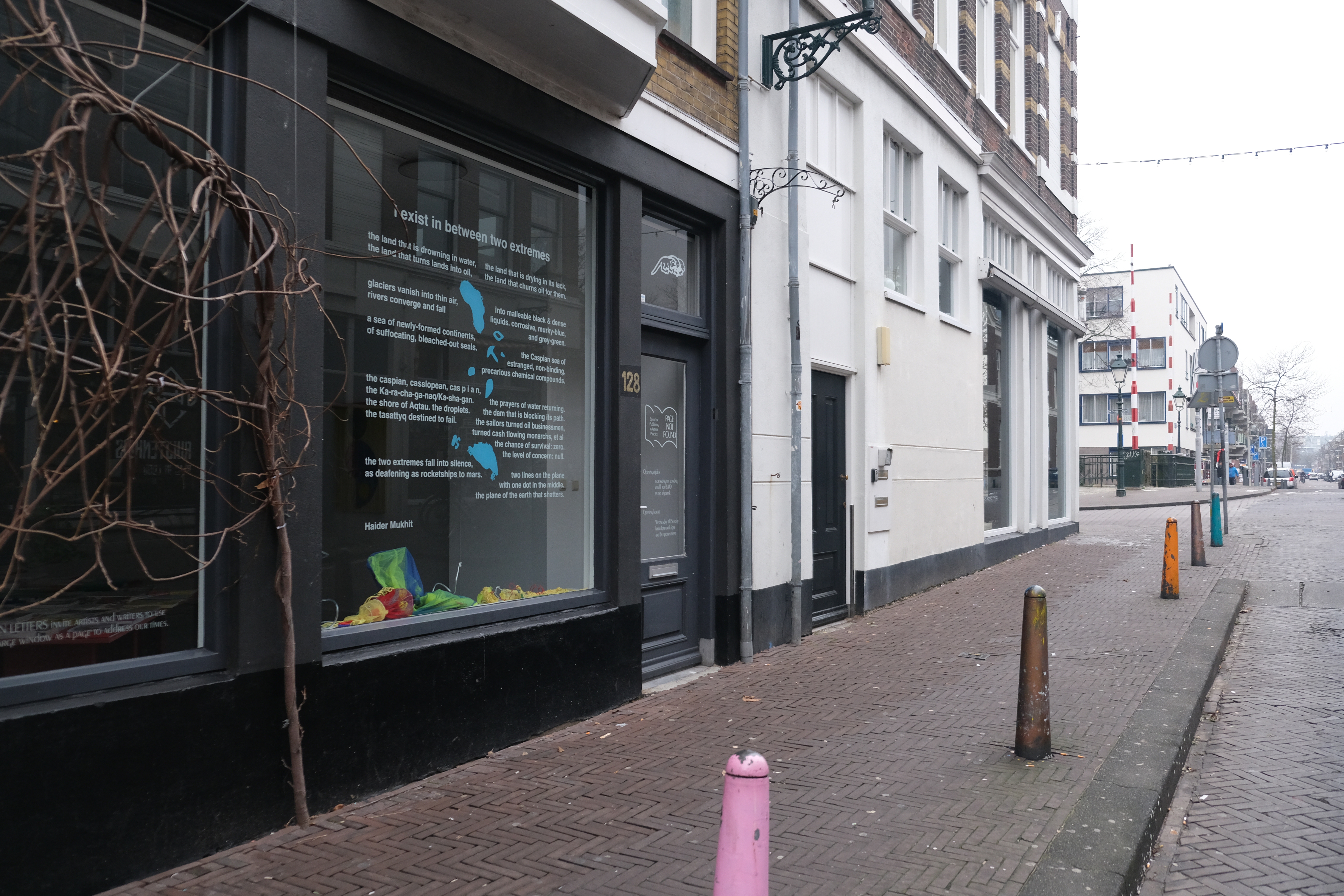 storefront poem Caspia Cassiopeia at Page Not Found